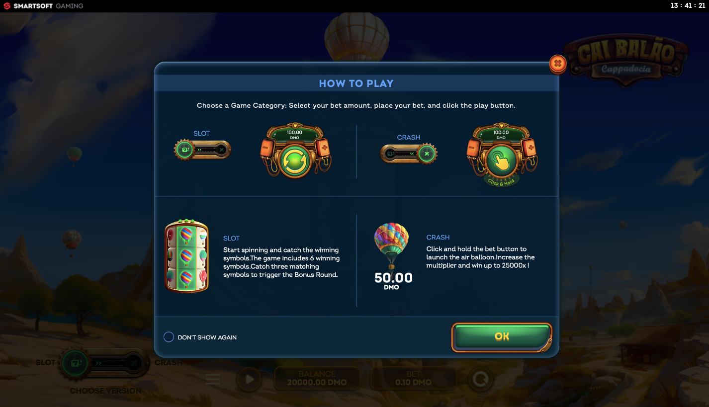 Cai Balao Cappadocia le bonus de bienvenue