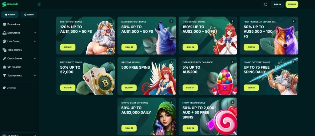 spinaconda jeu casino