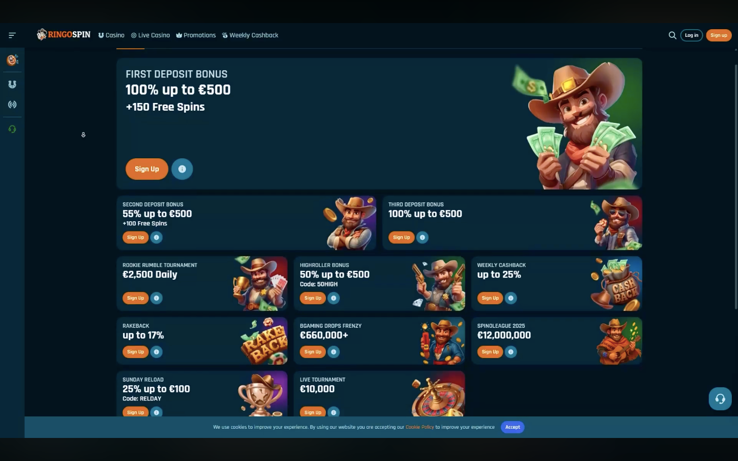 ringospin casino bonus